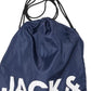 Jack & Jones Men's 3 Pc Swim Trunks Towel & Drawstring Beach Bag Set Blue Size X-Large