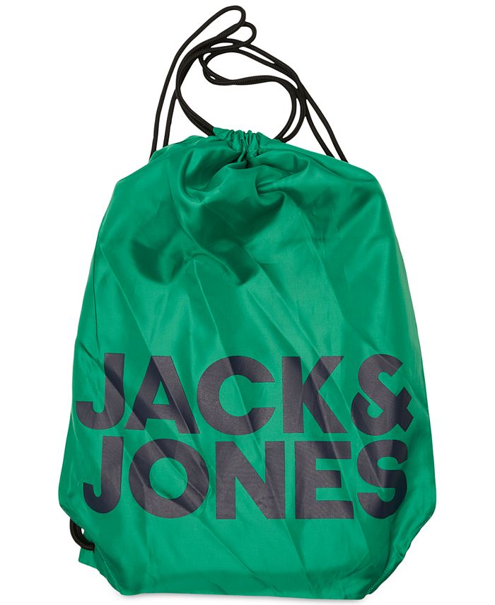 Jack & Jones Men's 3 Pc Swim Trunks Towel & Drawstring Beach Bag Set Green Size X-Large