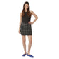 Vero Moda Black Check Knit Mini Skirt