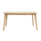 Retro Dining Table With Faux Wood Top