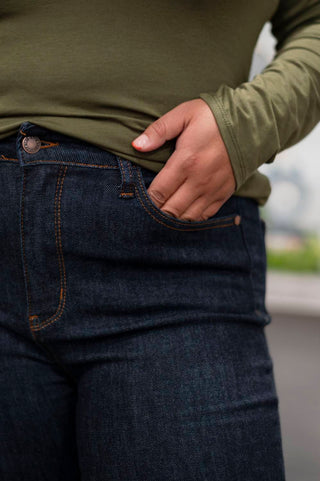 Judy Blue - High Waist Back Pocket Embroidery Skinny Jeans