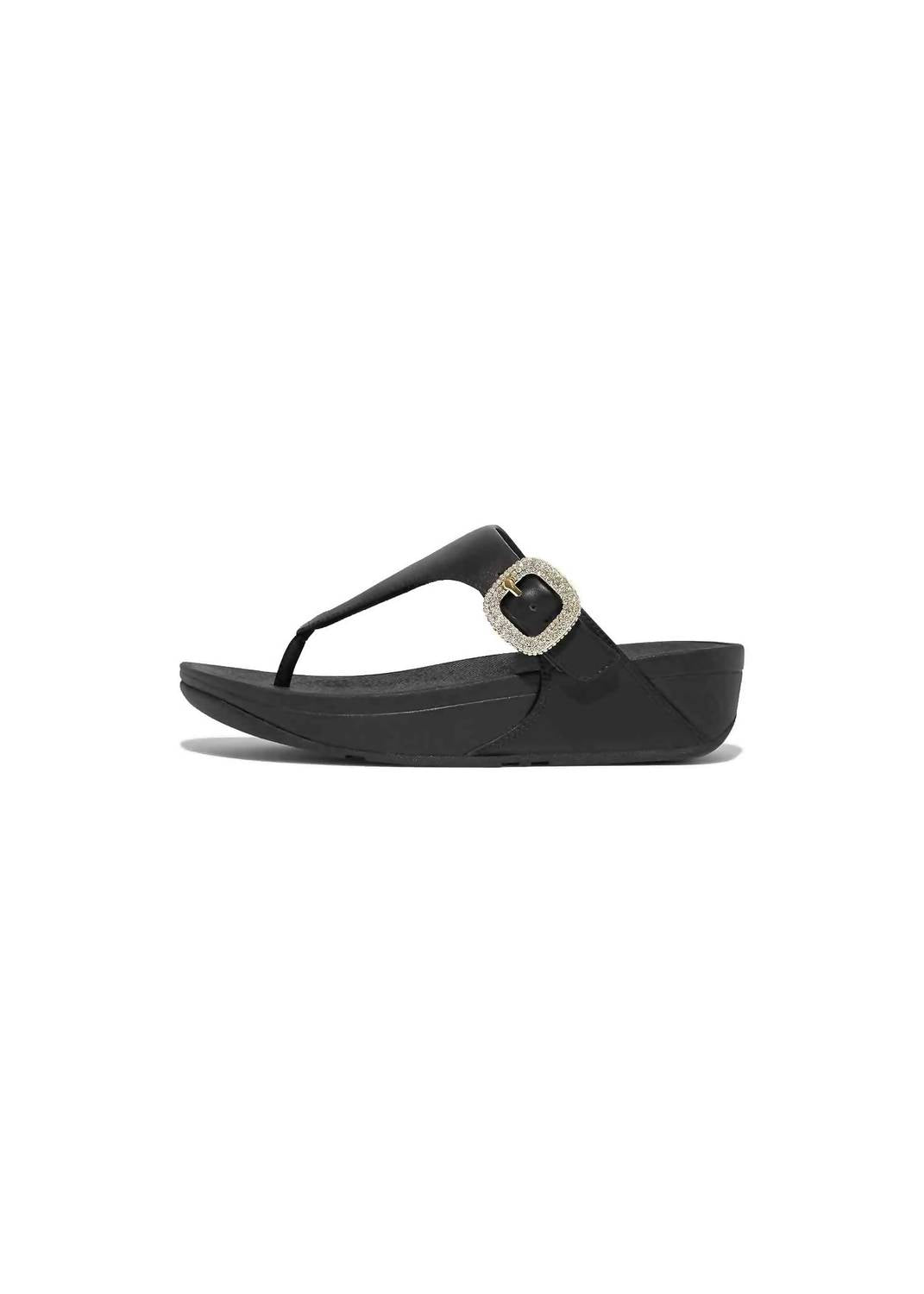 Fitflop - Women's Crystal Tong Buckle Platform Flip Flop