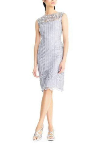 Adrianna Papell - Sequin Embroidery Short Party Dress