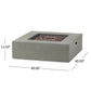 Modern 50,000 Btu Square Fire Table With Propane Tank