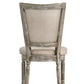 Gabrian Two Tone Reclaimed Side Chair Set of 2 - Beige / Gray