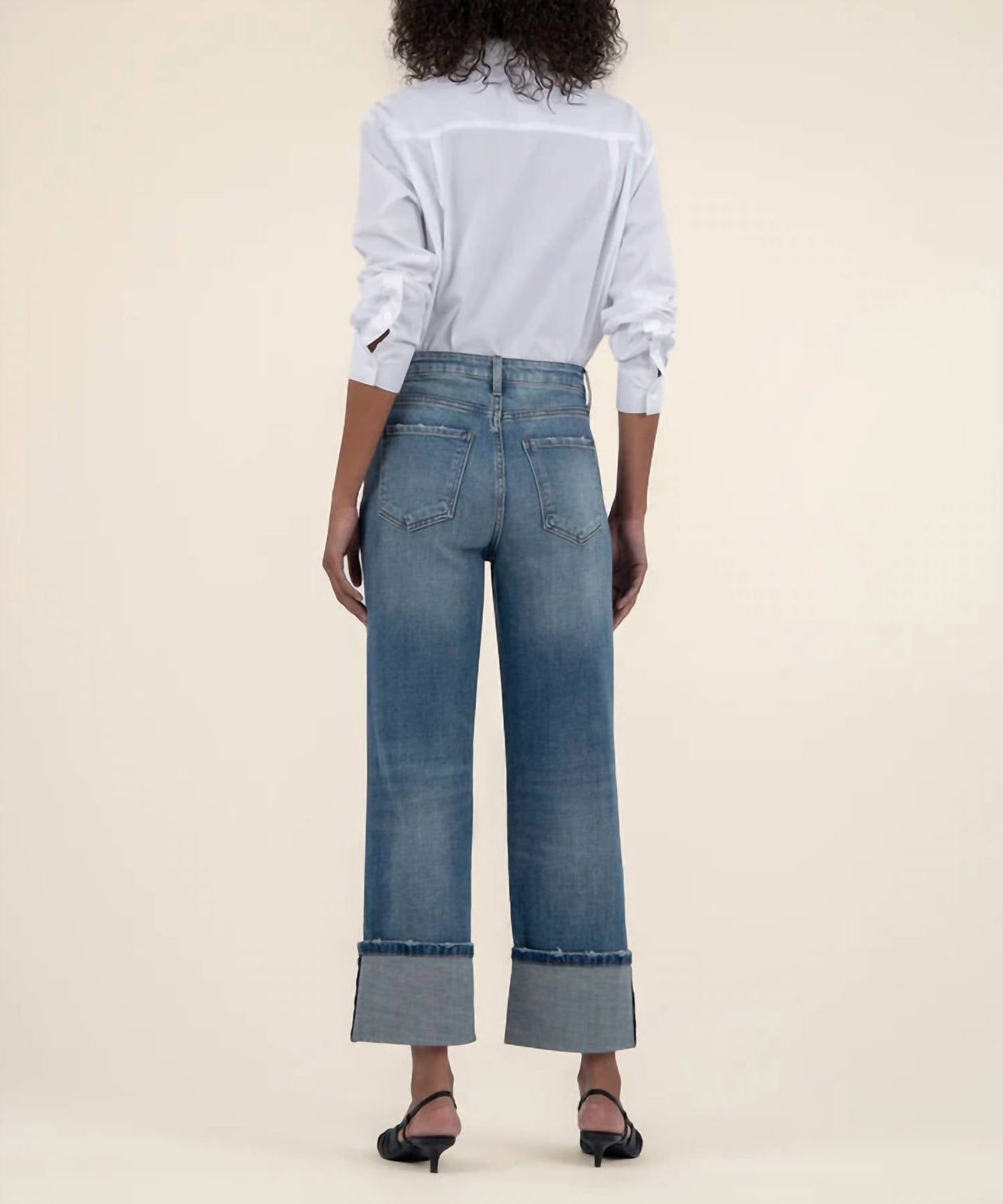 Kut From The Kloth - Sienna Cuff Hem Wide Leg Jean