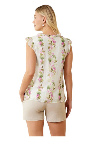 Tommy Bahama - Sleeveless Print Ruffle Top