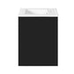 Modern Wall Mounted Bathroom Cabinet With Side Shelf And Ceramic Sink