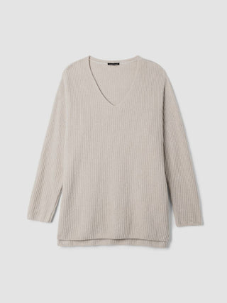 Eileen Fisher - Organic Cotton Chenille V-neck Top