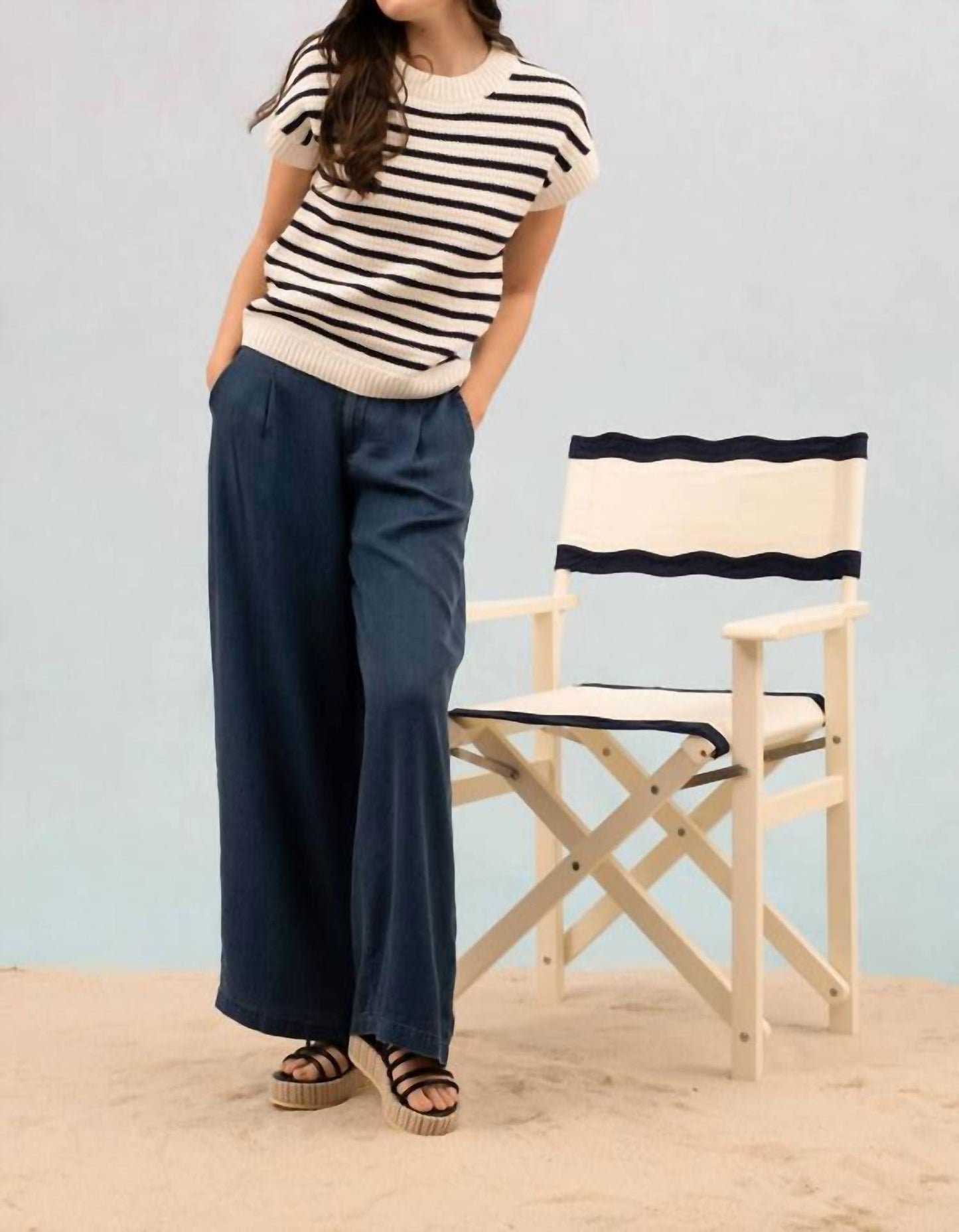 Blu Pepper - Stripe Crew Neck Pullover