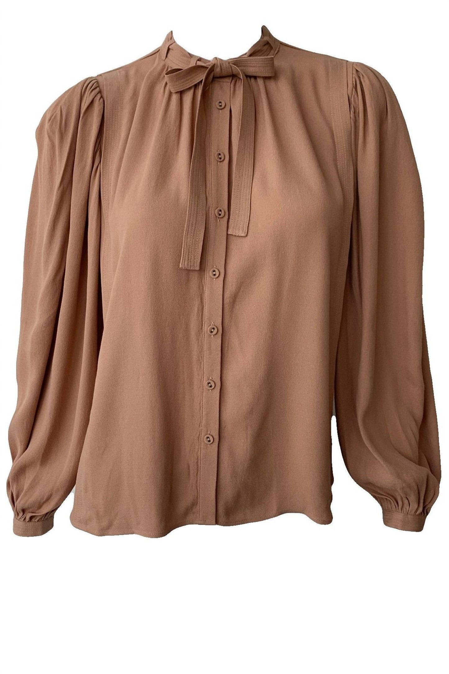 Ulla Johnson - Clemens Long Sleeve Tie Bow Blouse