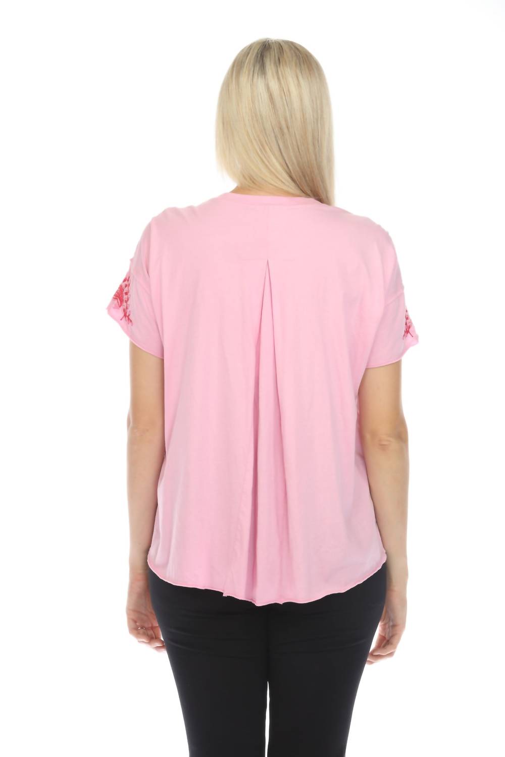 Johnny Was - Cassia Raw Detail Swing Tee