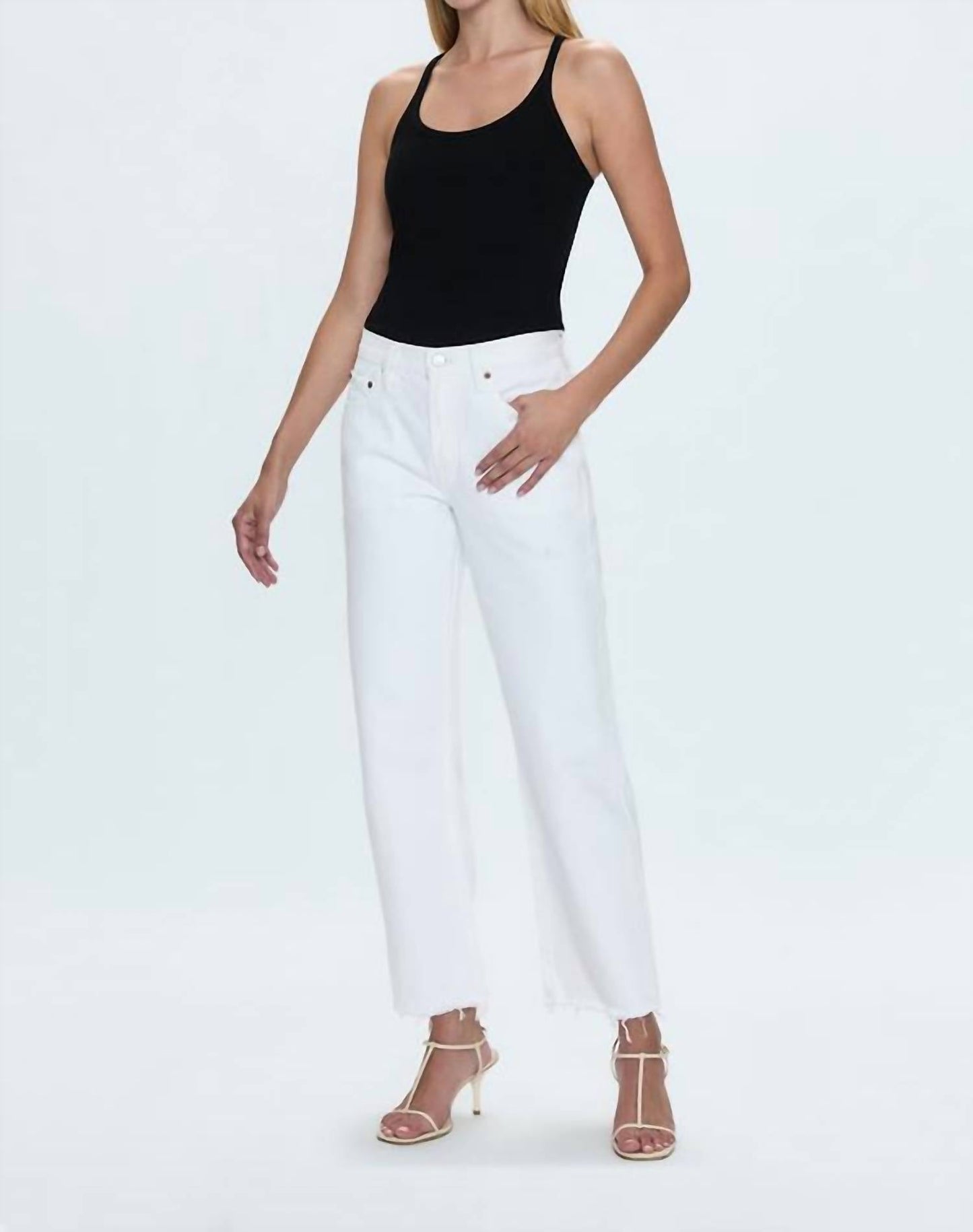 Pistola - Mid Rise Bowed Straight Jean