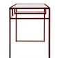 Yasin Glass Top Writing Desk