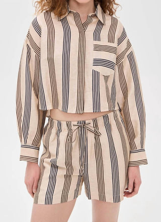 Rag & Bone - Beatrice Cropped Linen Shirt