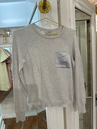 J. Society - Women's Crewneck With Satin Pocket Sweatshirt