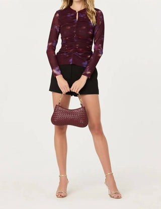 Astr - Yasmine Abstract Mesh Top