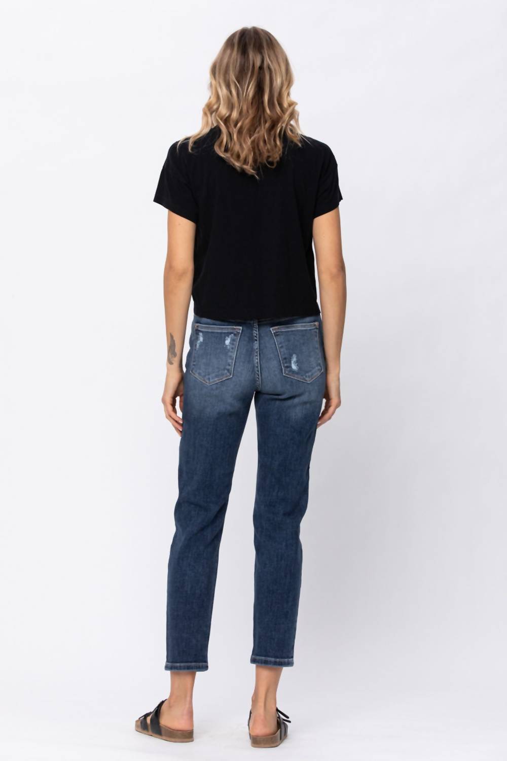 judy-blue-hi-waist-boyfriend-destroyed-hem-jeans
