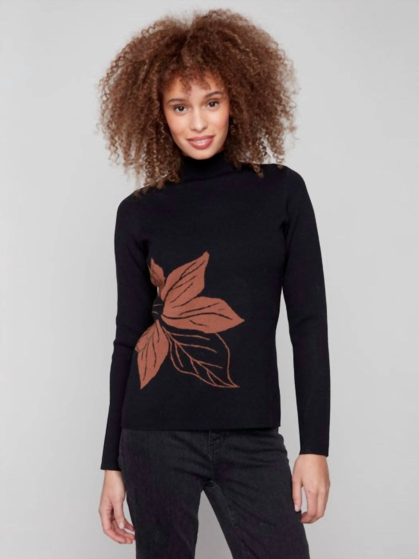 Charlie B - Reversible Mock Neck Sweater