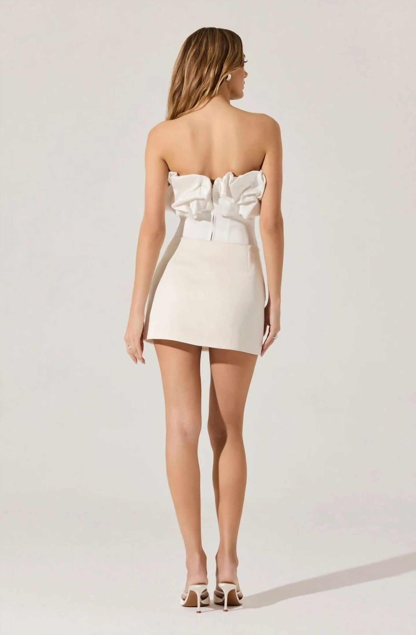 Astr - Sarahi Strapless Ruffled Corset Top