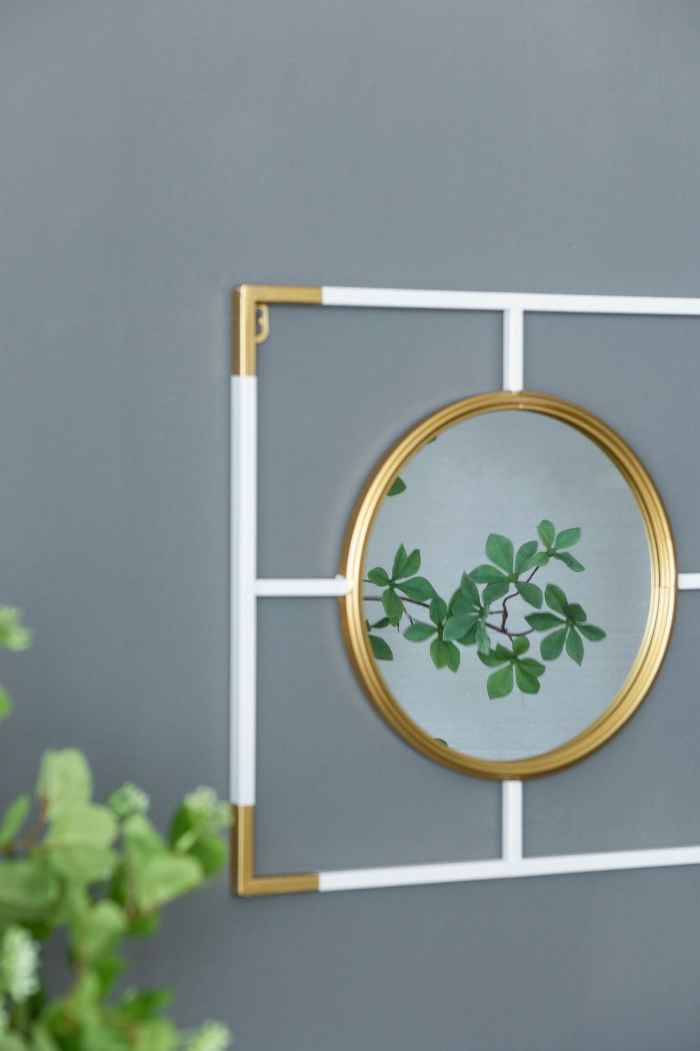 3 Mirror Piece Wall Mirror in Rectangular Frame