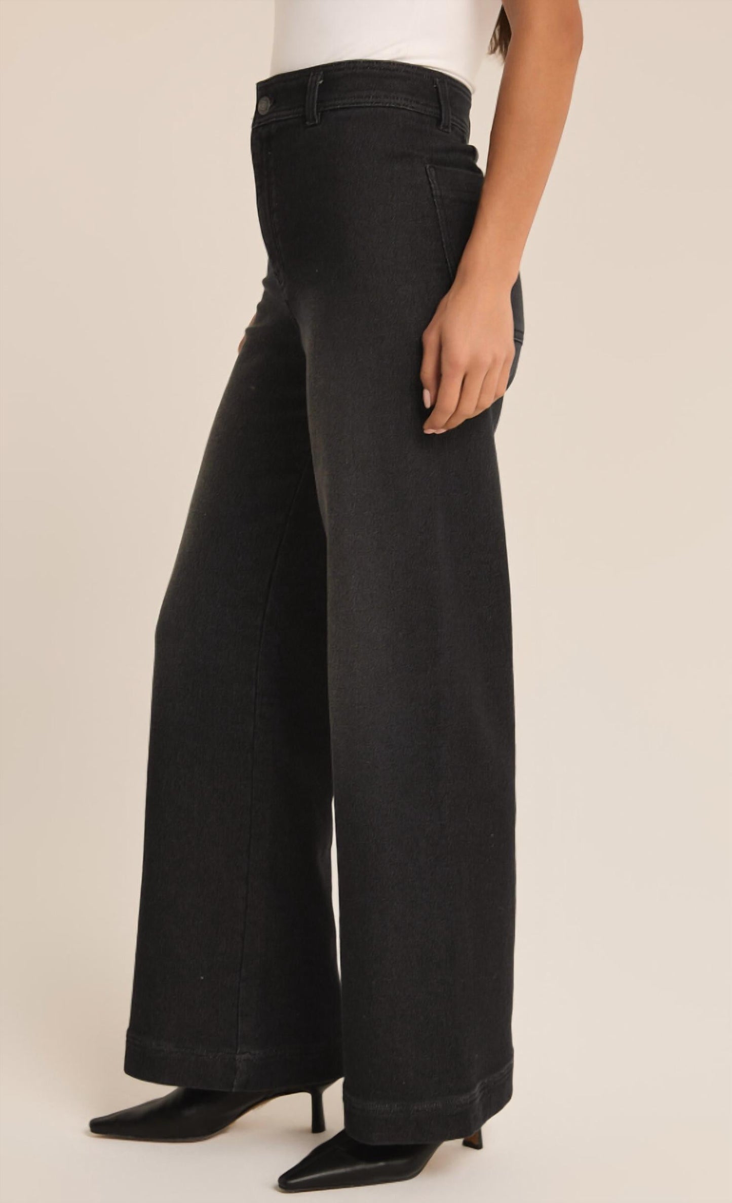 Z Supply - Women's Rilynn Wide Leg Denim Trouser
