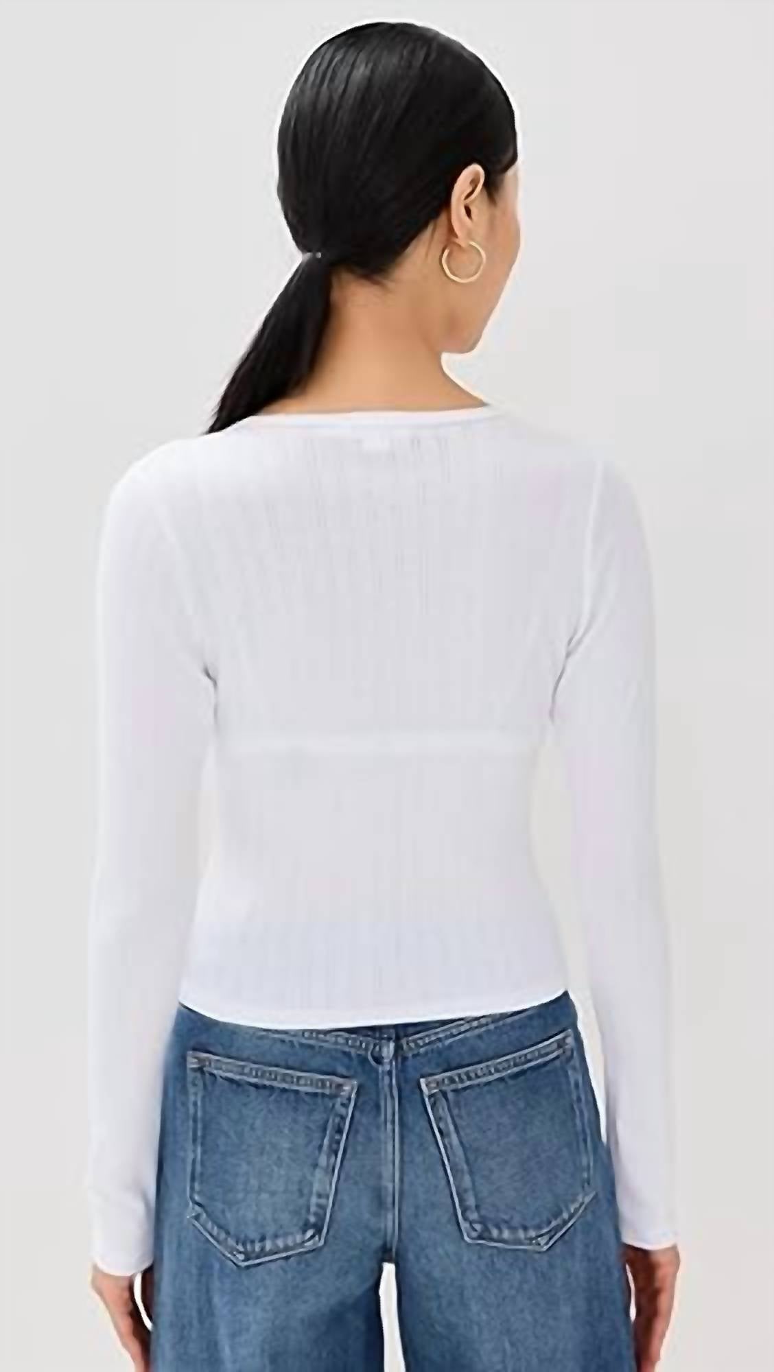 Good American - Pointelle Cardigan