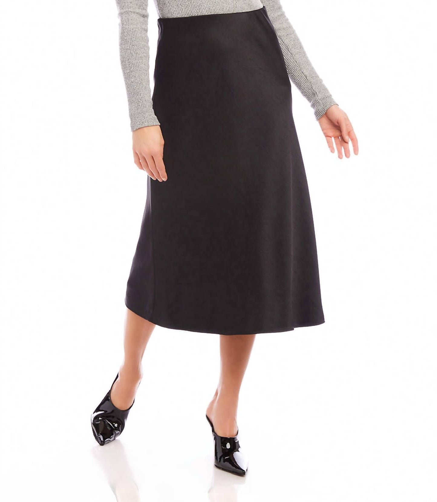 Karen Kane - Satin Bias Cut Midi Skirt