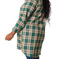 Double Take - Effortlessly Elegant Plaid Collared Shirt
