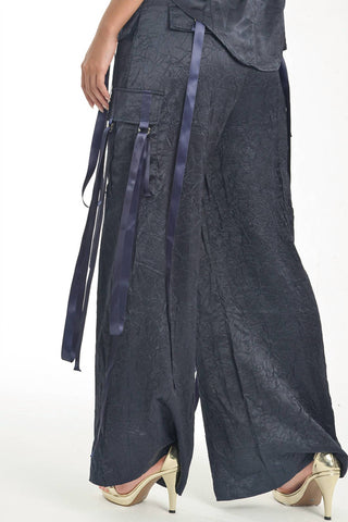 Steffany Milano - Midnight Elegance Wide-leg Pants