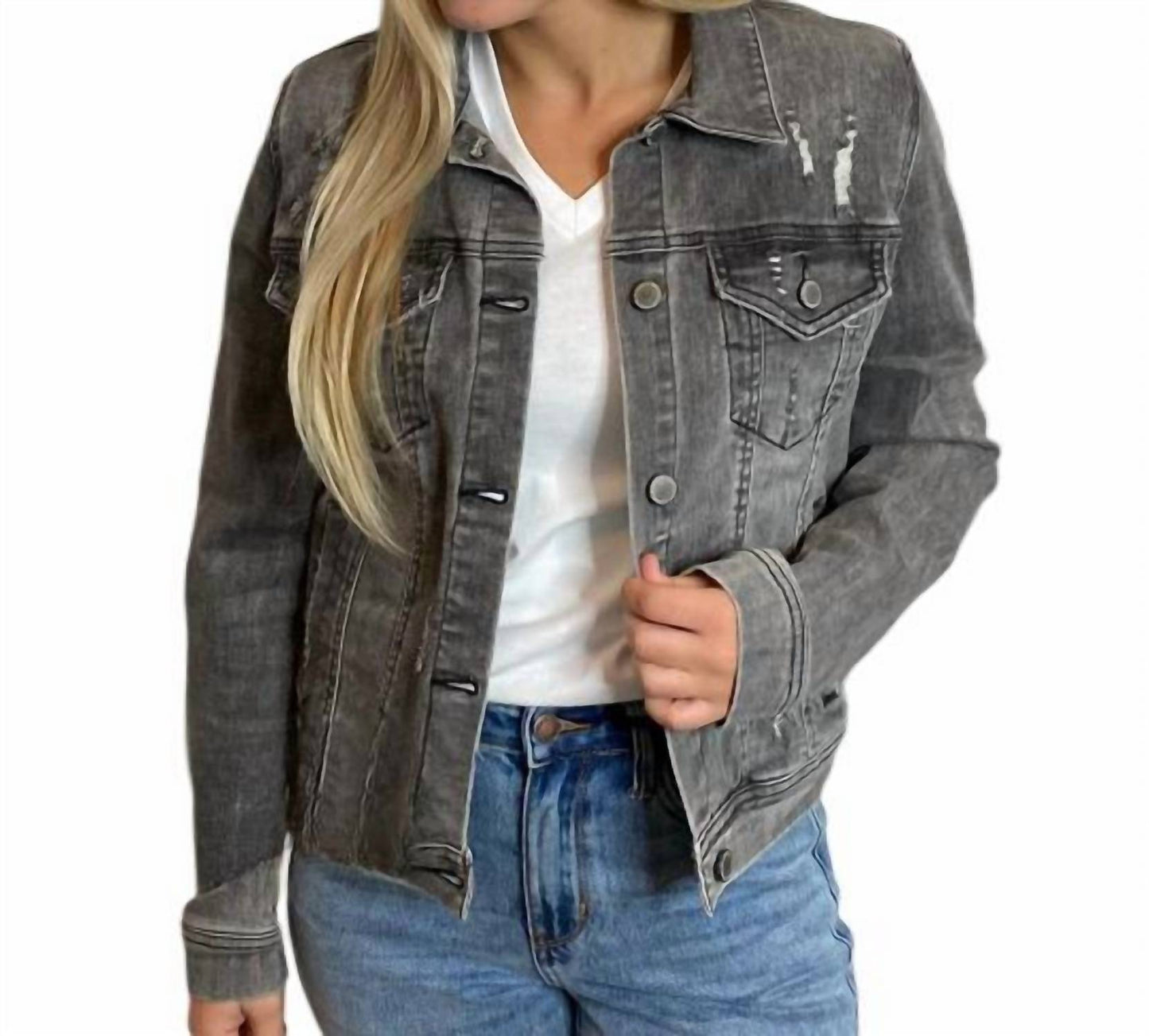 Risen - Destroyed Denim Jacket
