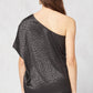 Entro - One Shoulder Leopard Top