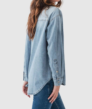By Together - Denim Button Up Top