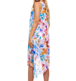 Profile By Gottex - Asymmetrical Round Neck Cover Up Dress