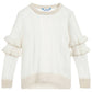 Mayoral - Girl's Ruffle Sleeve Shimmer Sweater