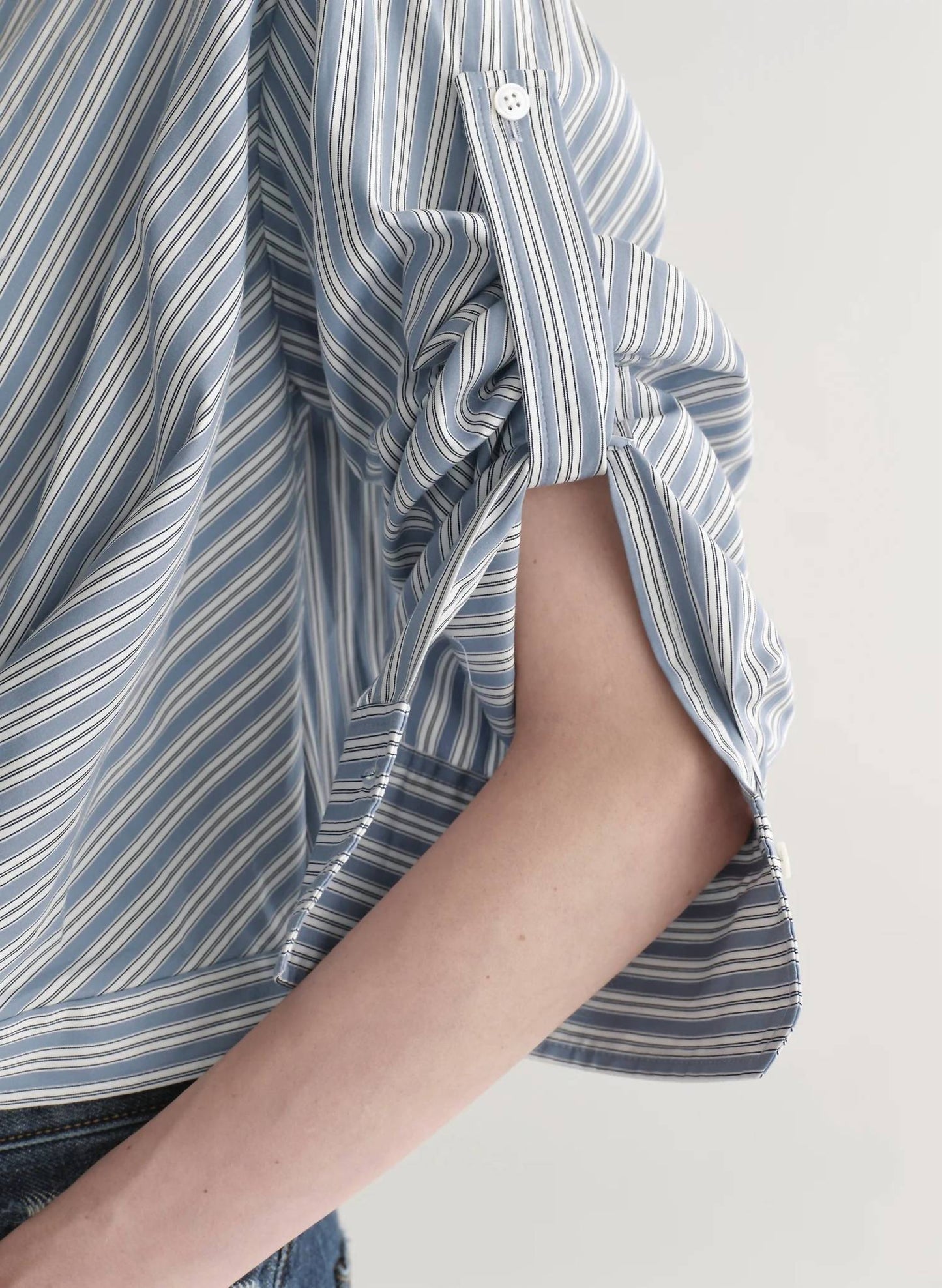 A.L.C. - Leo Stripe Cropped Top