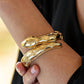 Capucine De Wulf - Women's Earth Goddess Serpentina Hinged Bangle Bracelet