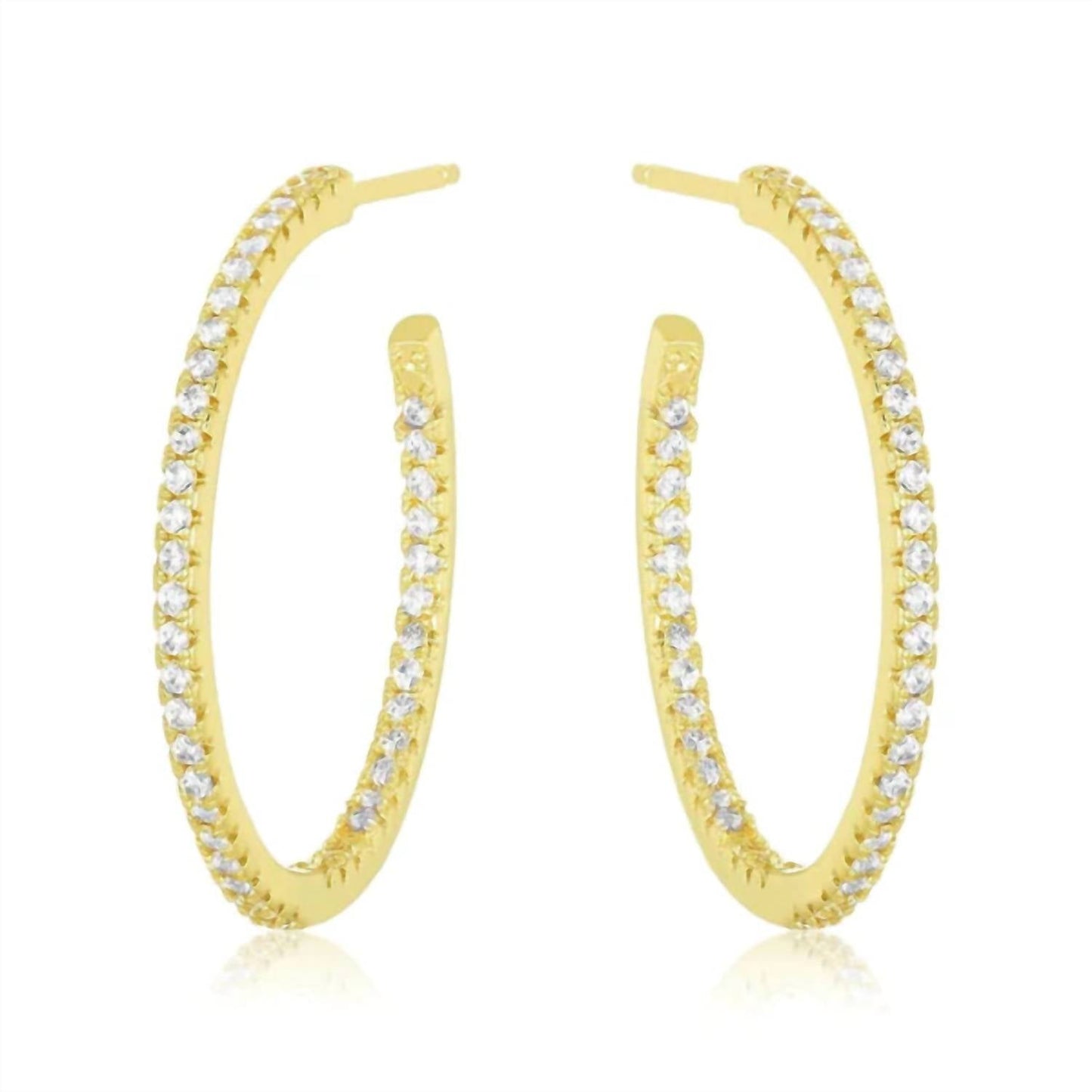 Melinda Maria - Women's Badass 1" Hoop Earrings