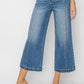 Risen - High Rise Front Seam Wide Jeans