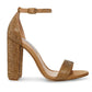Steve Madden - Women's Carrson Crystal Ankle Strap Heels