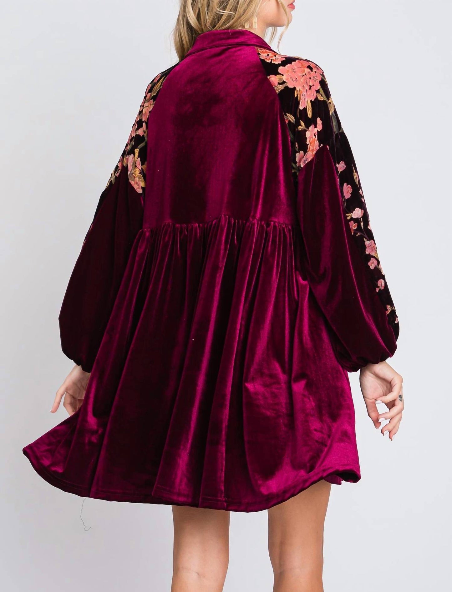 Umgee - Alice V-neck Mini Dress