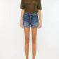 Kancan - Frayed Hem Denim Shorts