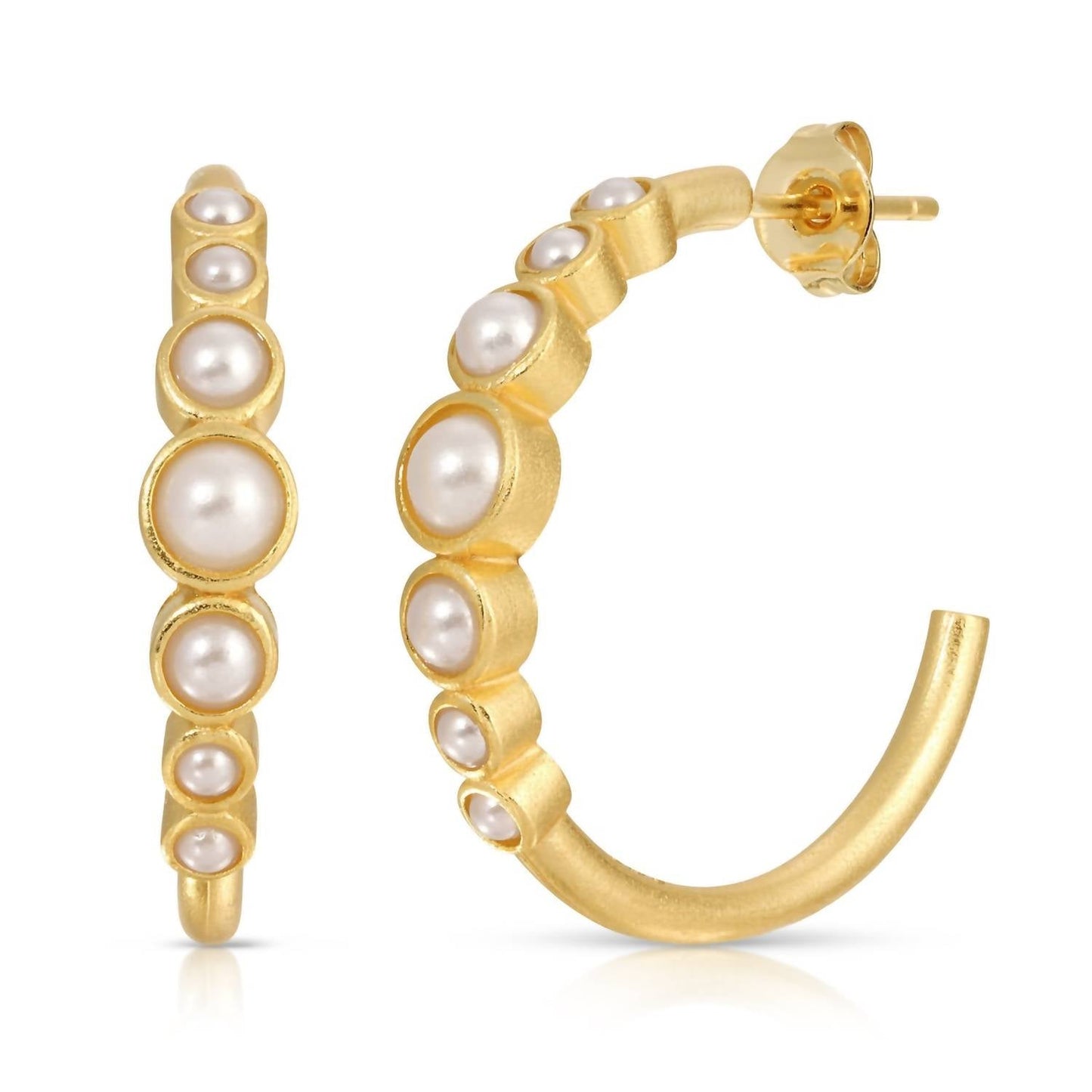 Joy Dravecky - Lucky Stone Hoop Earrings