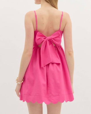 Entro - Scallop Accent Mini Dress