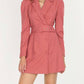 Adelyn Rae - KAYLA PINSTRIPE BELTED BLAZER DRESS