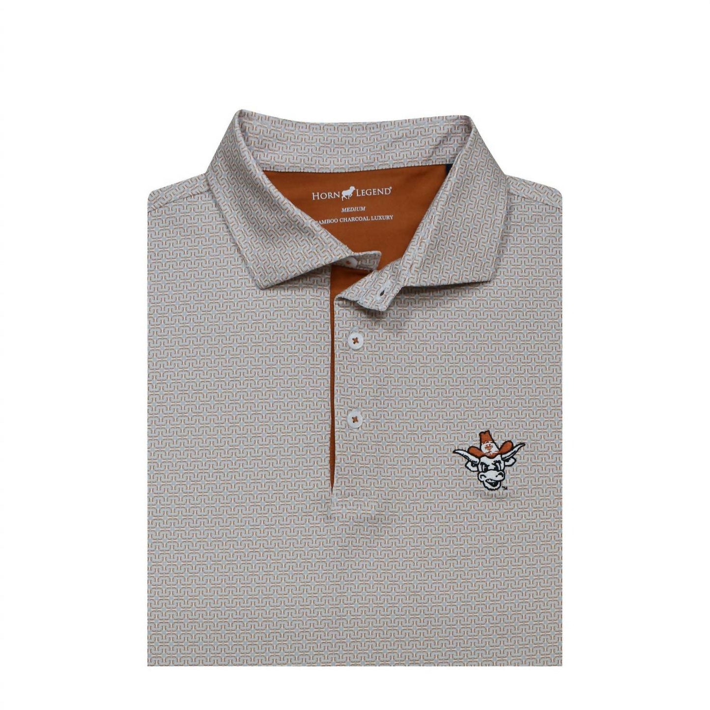 Horn Legend - Men's Texas Longhorns Vintage Bevo Polo Shirt