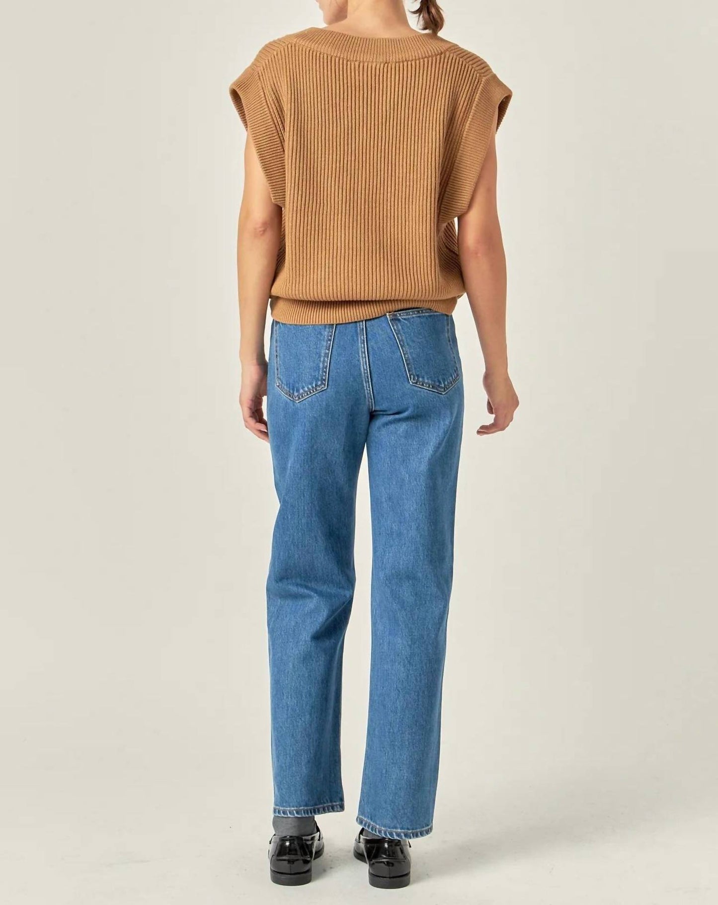 English Factory - Oversized Knit Sweater Vest