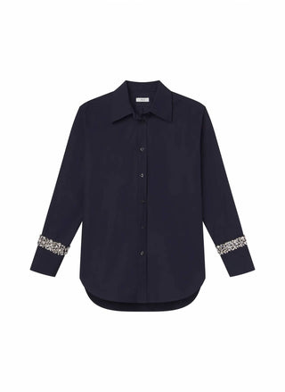 A.L.C. - Calvin Embellished Sleeve Shirt