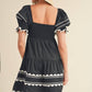 &Merci - Grace Ric Rac Babydoll Mini Dress