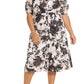 Maree Pour Toi Floral Burnout Shirtdress in Blush  Size 16W